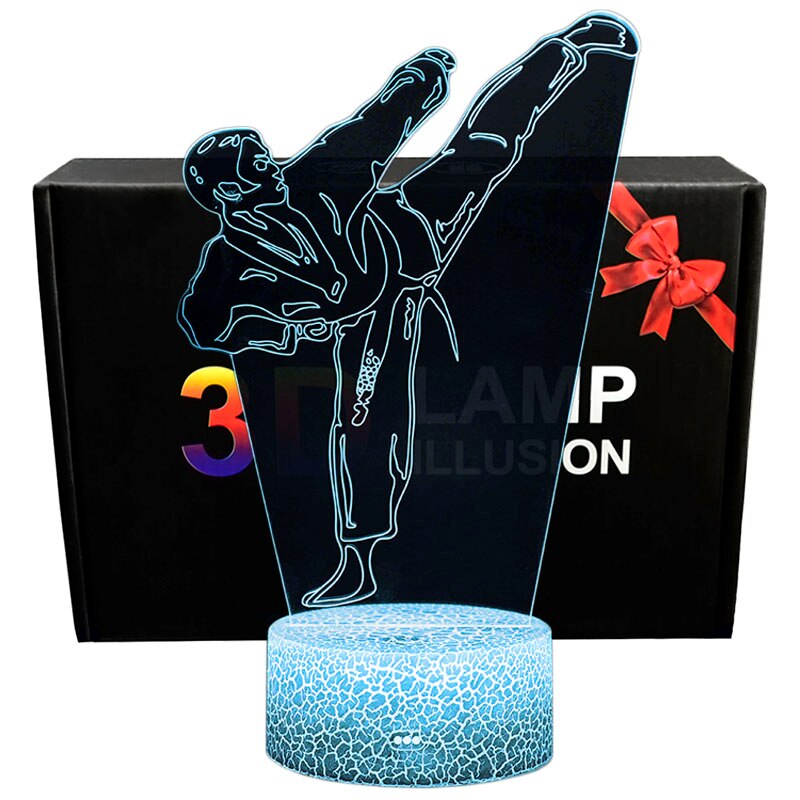 Sports 3D Night Light – LED Optical Illusion Lamp for Bedroom Decor