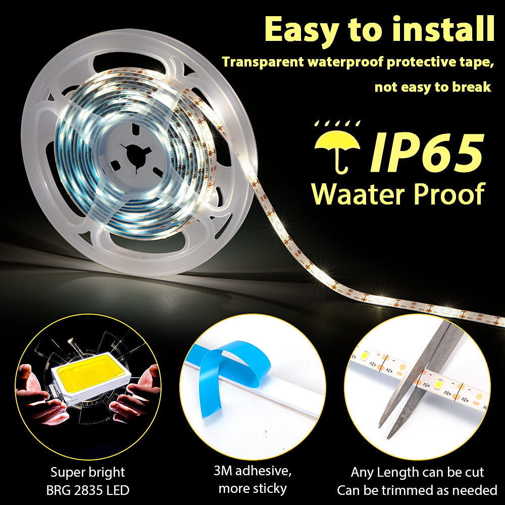 Solar Lights Strip with 90LED Waterproof Outdoor Garden Decorative LED Strip Light for Pathway Fence Patio