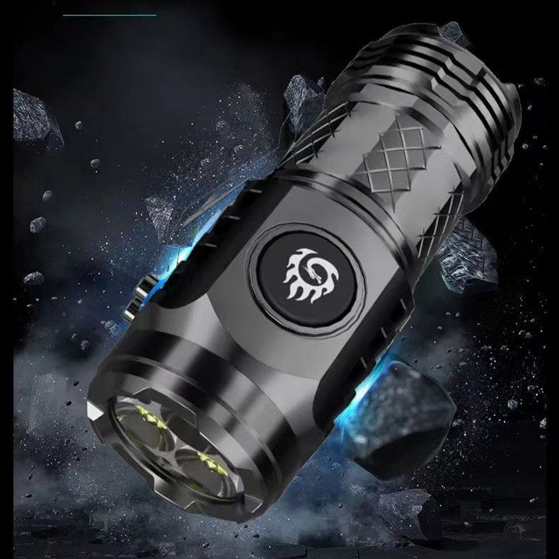 Rechargeable Super Bright Flashlight Strong Light Portable Outdoor Torch for Camping Hiking and Emergency Use