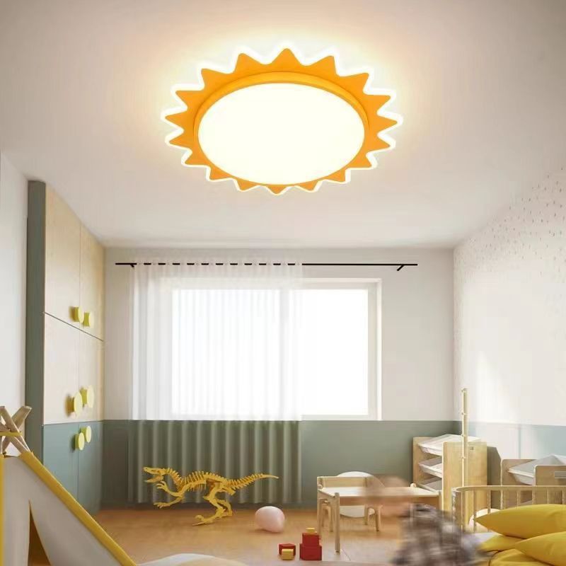 Cartoon Kids Ceiling Lamp – Eye Protection LED Sun Light for Children’s Room