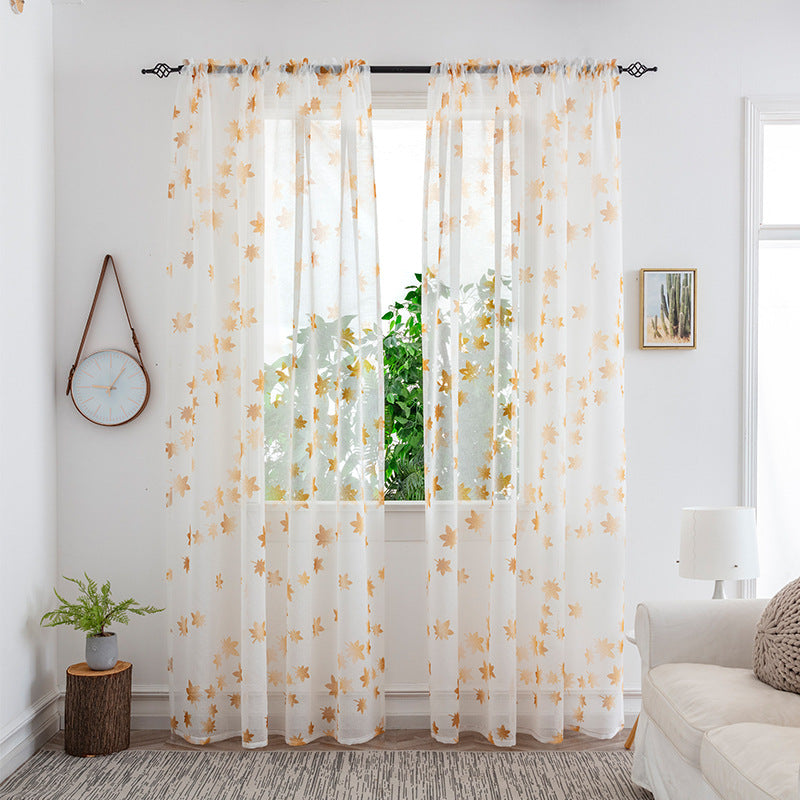 Mesh Bedroom Curtains Light Transmission Decorative Sheer Window Drapes for Home Decor