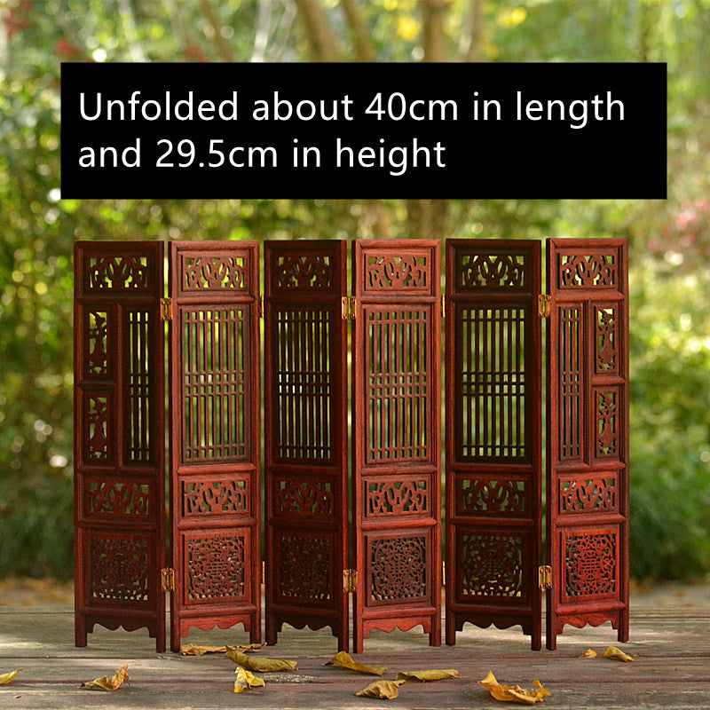 Red Rosewood Miniature Furniture Model Handmade Decorative Dollhouse Furniture Set Collectible Home Decor