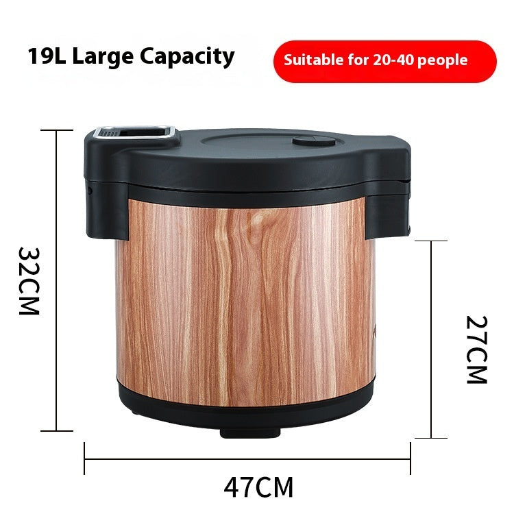 Commercial Insulated Heating Bucket – Thermostat Control Hot Water Container with Timer Function