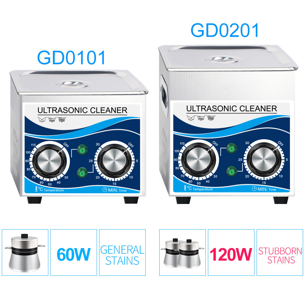 Household Minimalist Heating Ultrasonic Cleaning Machine Jewelry & Glasses Deep Cleaner Device