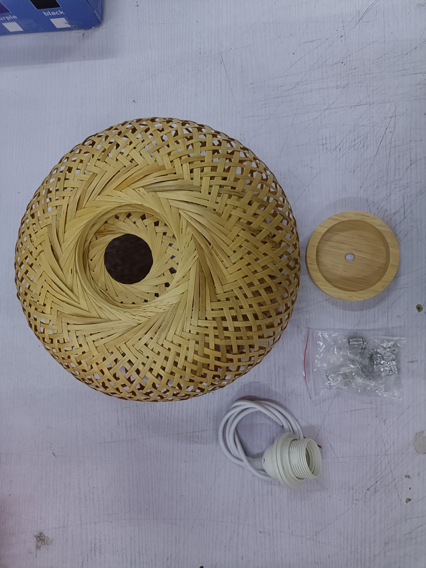 Bamboo Woven Japanese Chandelier – Simple Pastoral Creative Ceiling Light