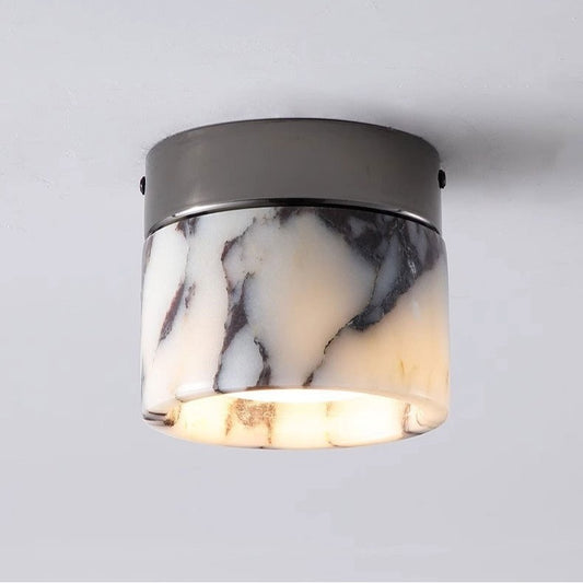 Luxury Marble Stone LED Ceiling Lamp High Grade Balcony Modern Indoor Lighting Fixture