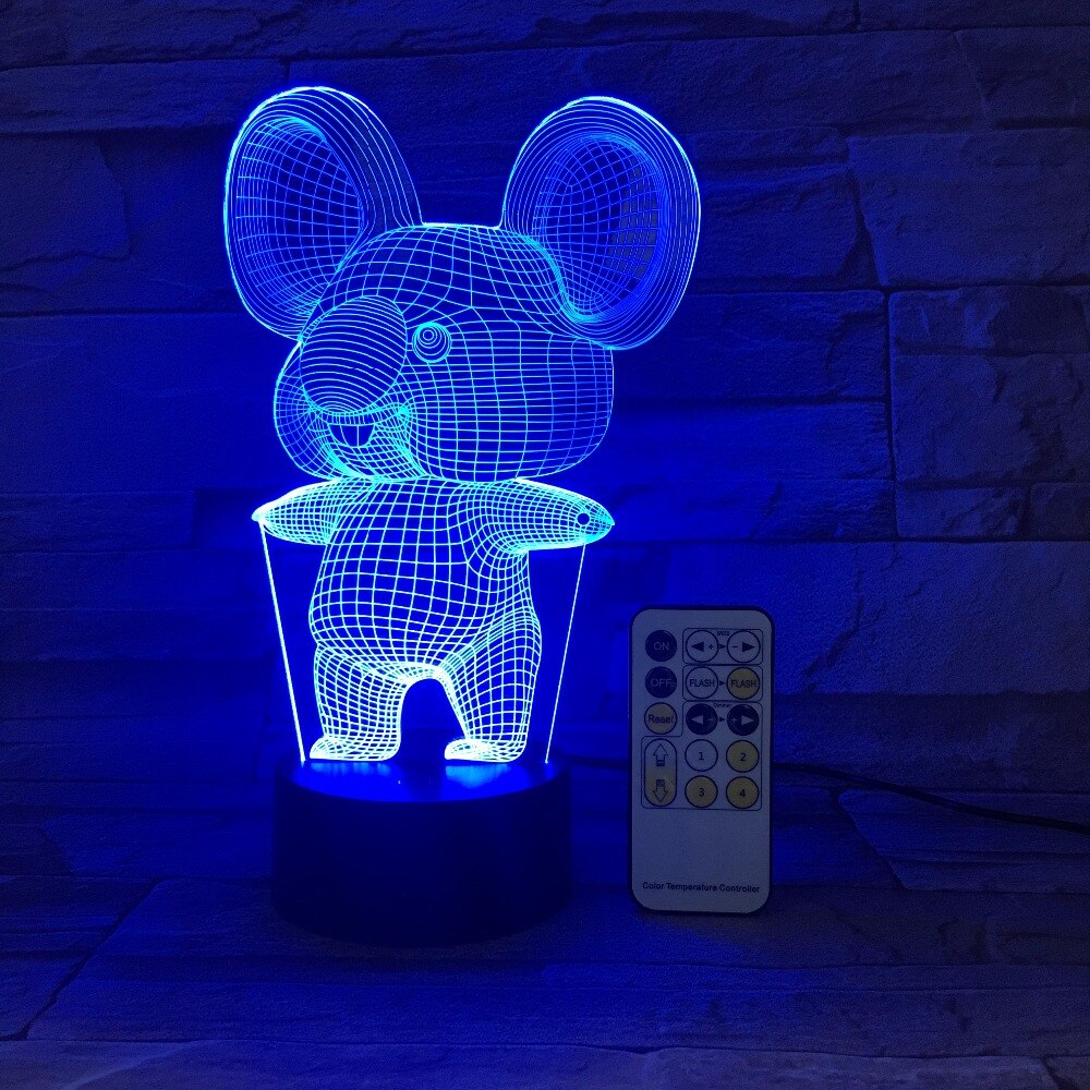 Koala Night Light Cute LED Bedside Lamp Soft Glow Kids Room Nursery Decor