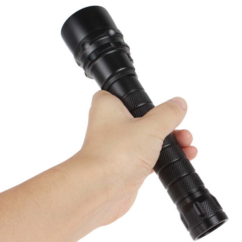 Aluminum Alloy Rechargeable Diving Flashlight High Intensity Waterproof Torch for Deep Diving and Outdoor Use