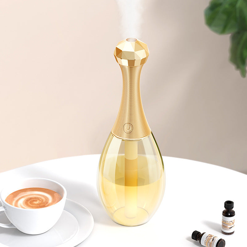 Mini Silent Portable Perfume Bottle USB Humidifier Aroma Mist Air Diffuser for Home Office and Travel Use