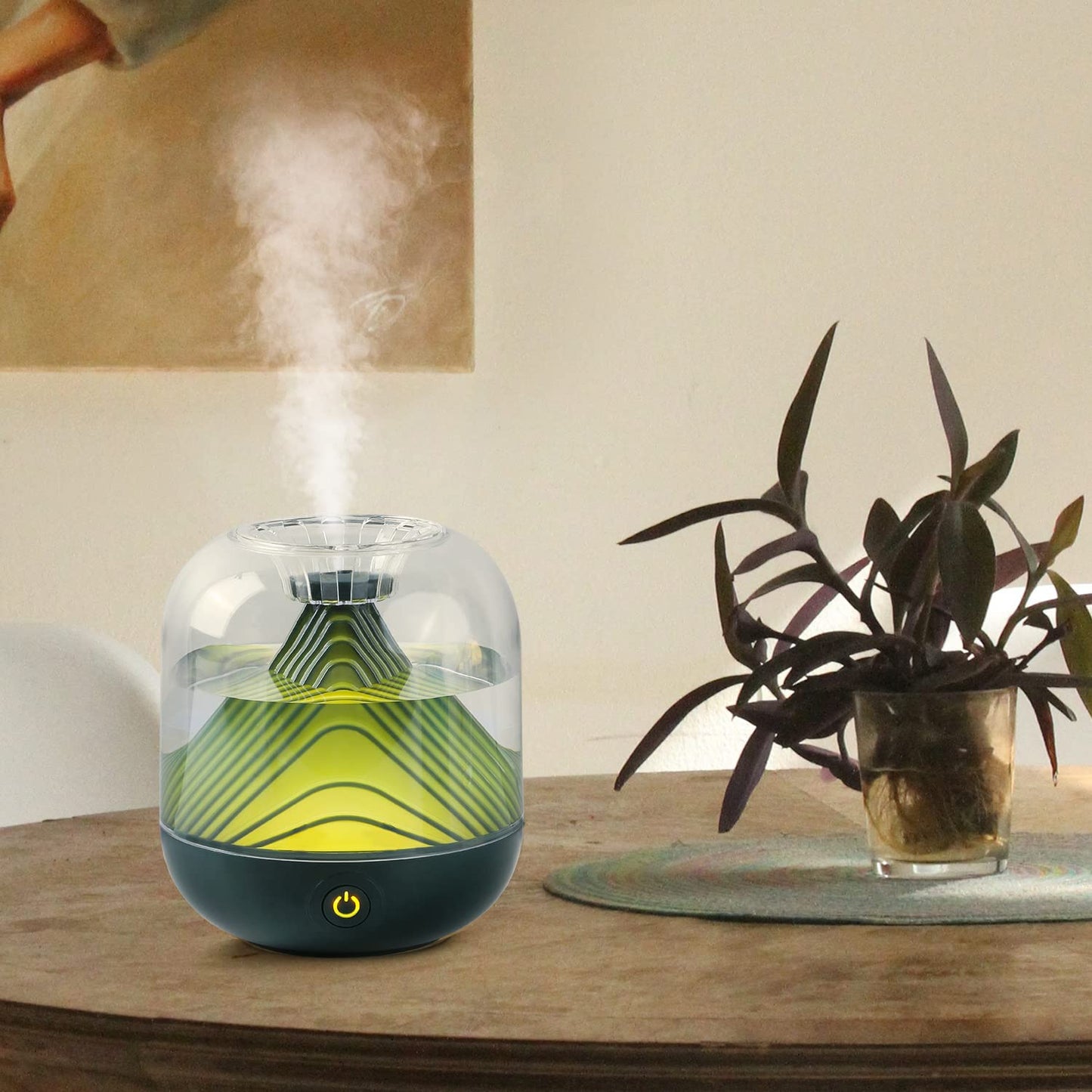 USB Rechargeable Humidifier for Car and Home Portable Air Mist Humidifier for Household Decor