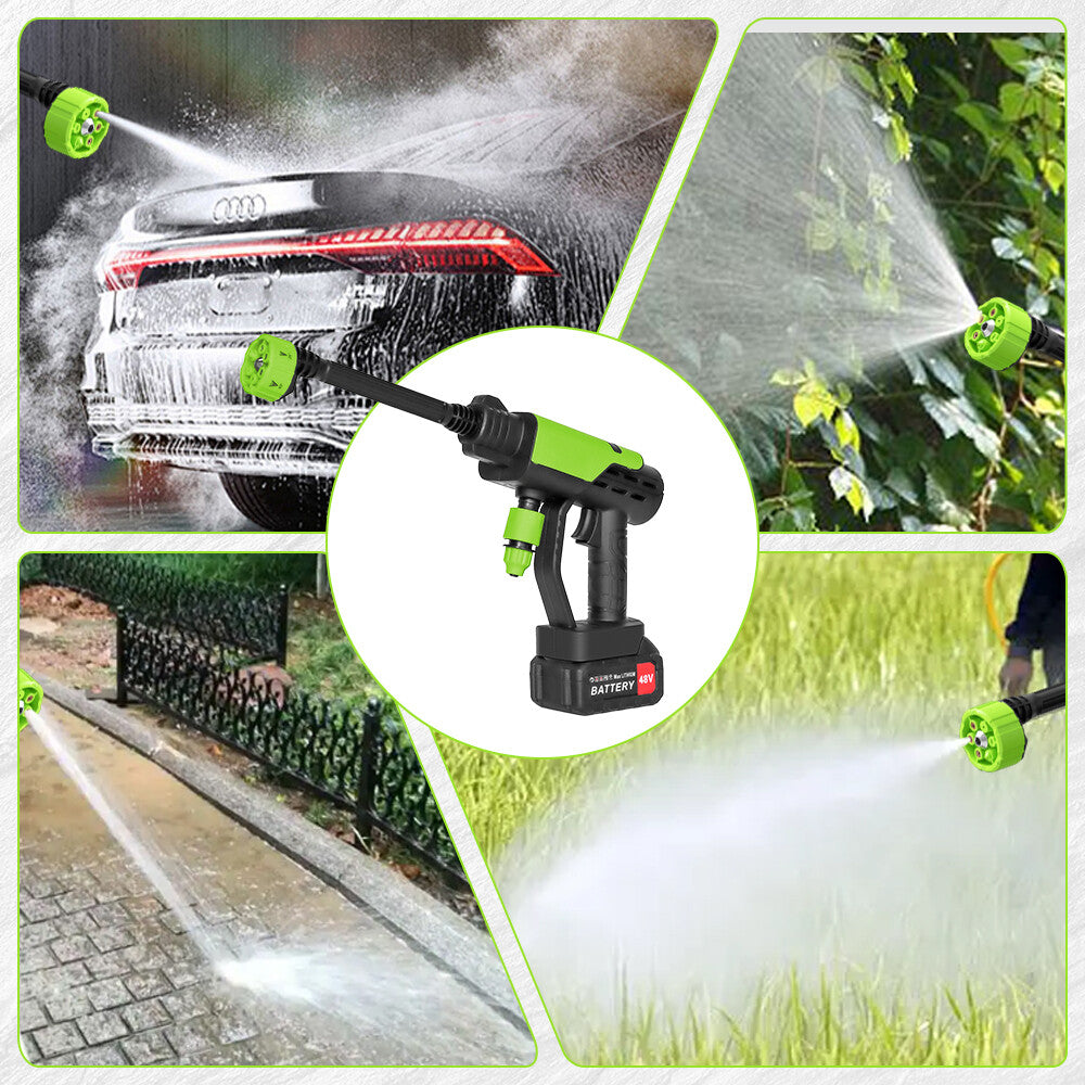 4000W Electric Pressure Washer 3626 PSI High Pressure Power Jet Washer with Dual Battery Car Cleaning Gun for Home and Outdoor Use