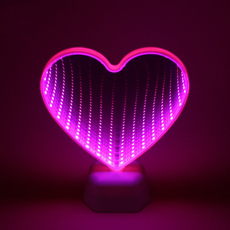 LED Creative Double Sided Love Tunnel Light Romantic Decorative LED Lamp for Bedroom Party and Home Atmosphere