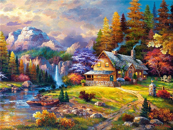 Home Decoration Landscape Diamond Painting Cross Stitch 5D DIY Full Drill Wall Art Kit