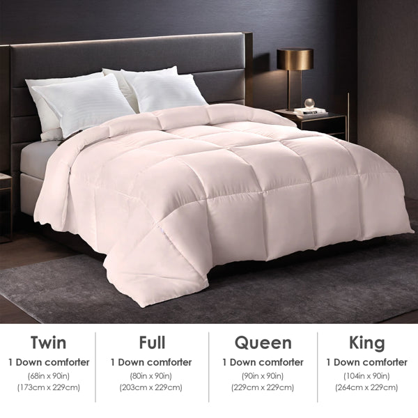 2 Pack Pink Oversized Duvet Inserts Soft Fluffy Breathable Comforters Bohemian Luxury Hotel Bedding