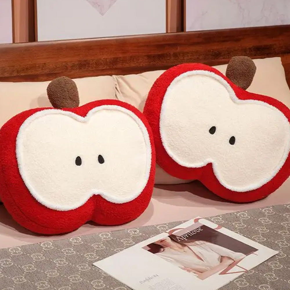 Fruit Shaped Pillows Cute Cartoon Seat Cushion Lumbar Waist Support Stuffed Plush Kids Home Decor