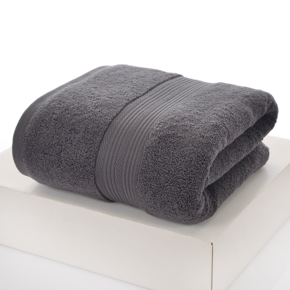 Plain Cotton Bath Towel Soft Absorbent Bulk Wholesale Bathroom Towels for Home and Hotel