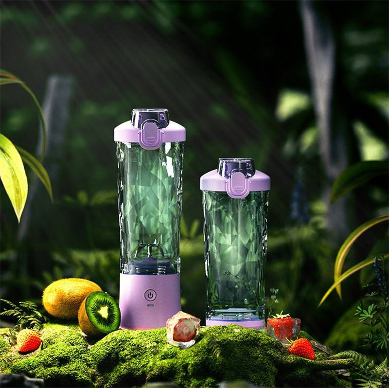 Portable Personal Size Blender Juicer with 6 Blades for Shakes and Smoothies Mini Kitchen Gadget