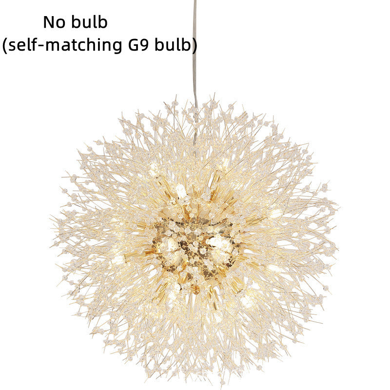 Dandelion Crystal Chandelier – Elegant Lighting for Restaurant, Bedroom & Shop