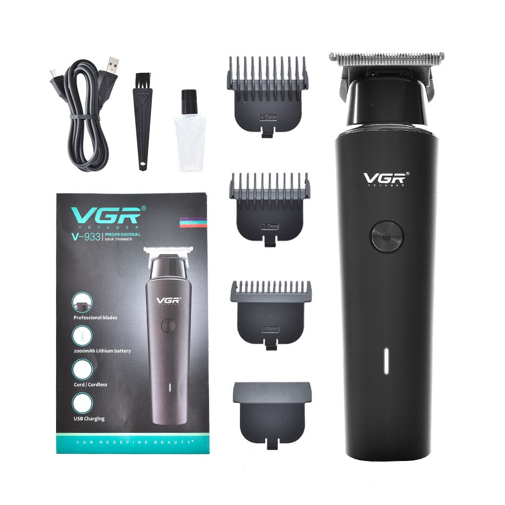 VGR937 Electric Hair Clipper – LCD Display Rechargeable Professional Beard & Hair Trimmer