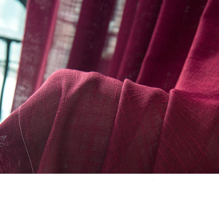Linen Curtains Natural Lightweight Window Drapes for Modern Living Room and Bedroom Home Decor