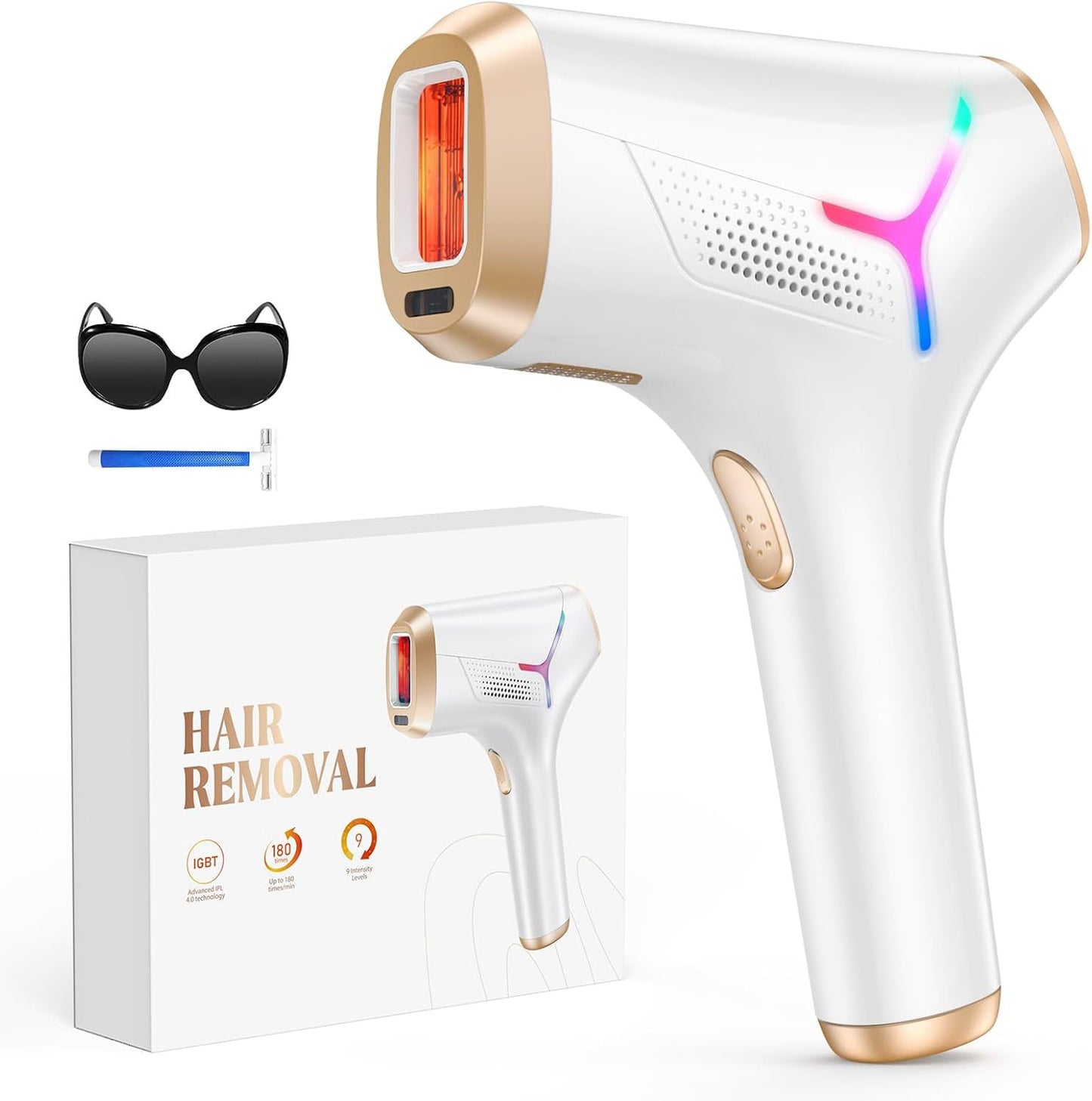 Household Hair Removal Device Portable IPL Hair Removal Machine for Permanent Skin Regeneration and Smooth Skin Care