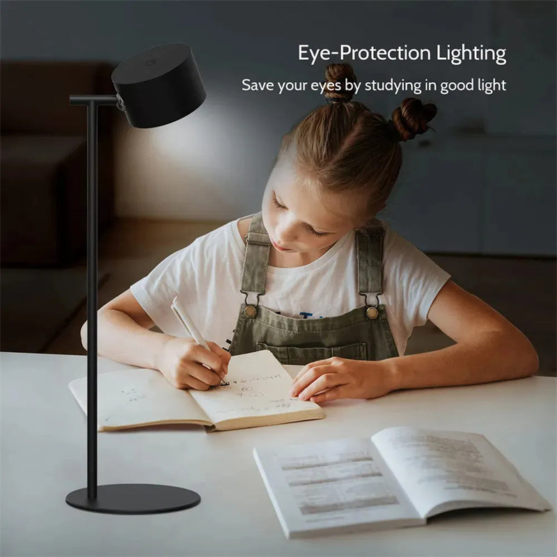 Magnetic Touch LED Table Lamp USB Rechargeable 360° Rotate Cordless Desk Light with Remote for Bedroom & Wall Night Use