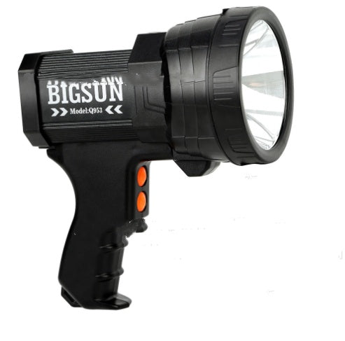Hand Held Searchlight Spotlight Powerful Portable Torch for Outdoor Use and Long Distance Illumination