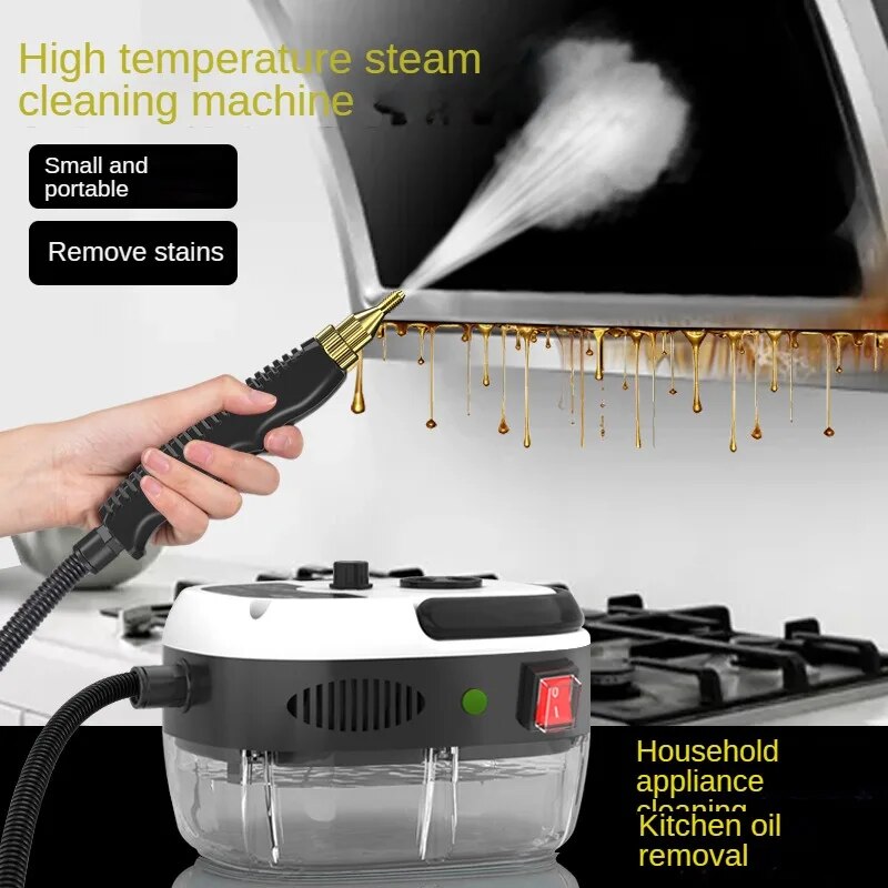 High Temperature High Pressure Steam Cleaner for Air Conditioning Kitchen Range Hood Oil Stain Removal Household Commercial Cleaning Tool