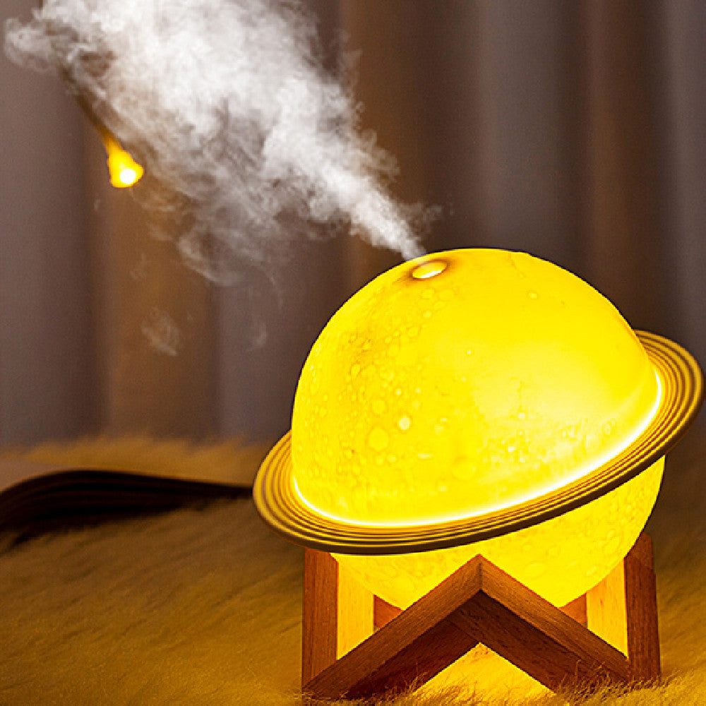 Planet Humidifier Home Silent Air Humidifier Mini Fog Volume LED Atmosphere Night Light Diffuser