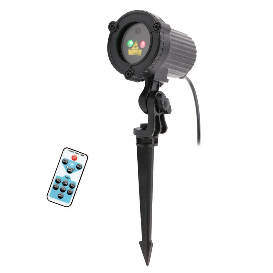 Outdoor Waterproof Red and Green Laser Light Projector for Courtyard Garden Landscape Decoration