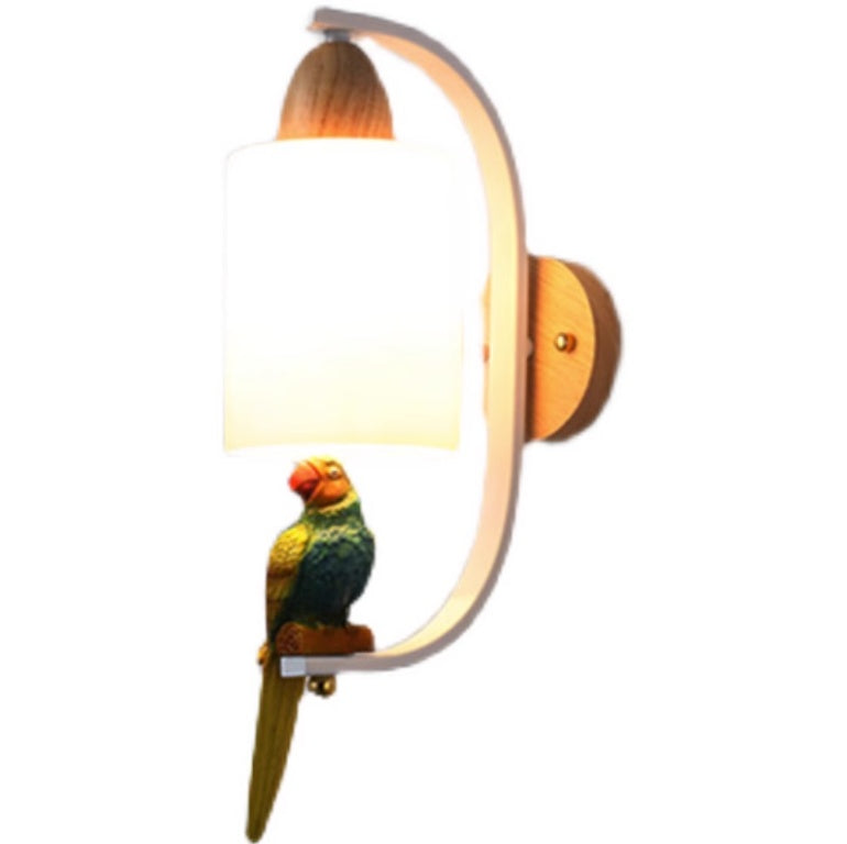 Solid Wood Wall Lamp Minimalist Bedside Creative Living Room Stair Aisle Background Wall Light