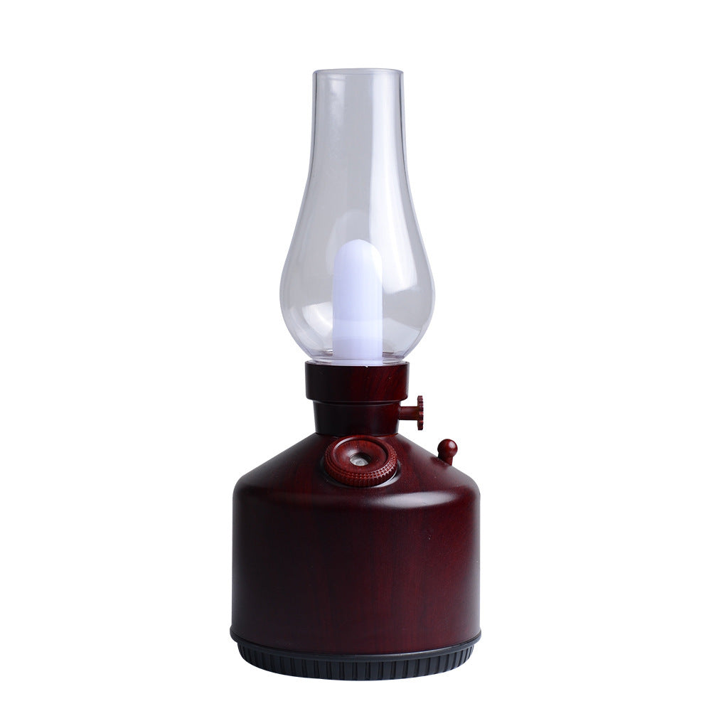 Kerosene Lamp Style Air Humidifier Decorative Aroma Diffuser for Home Bar Bedroom Ambient Lighting and Mist