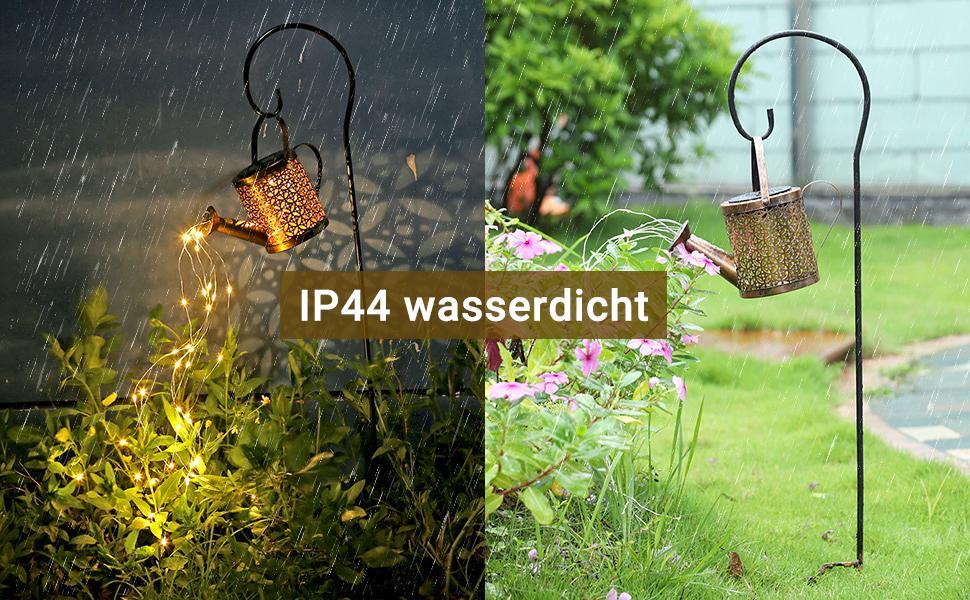 2-Pack LED Watering Can Solar String Lights Outdoor Solar Decorative Garden Hanging Lights for Patio Yard Decor