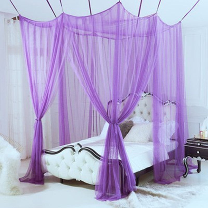 Household Mosquito Net Single Double Bed Free Installation Encrypted Mesh Dormitory Bed Net Dark Green