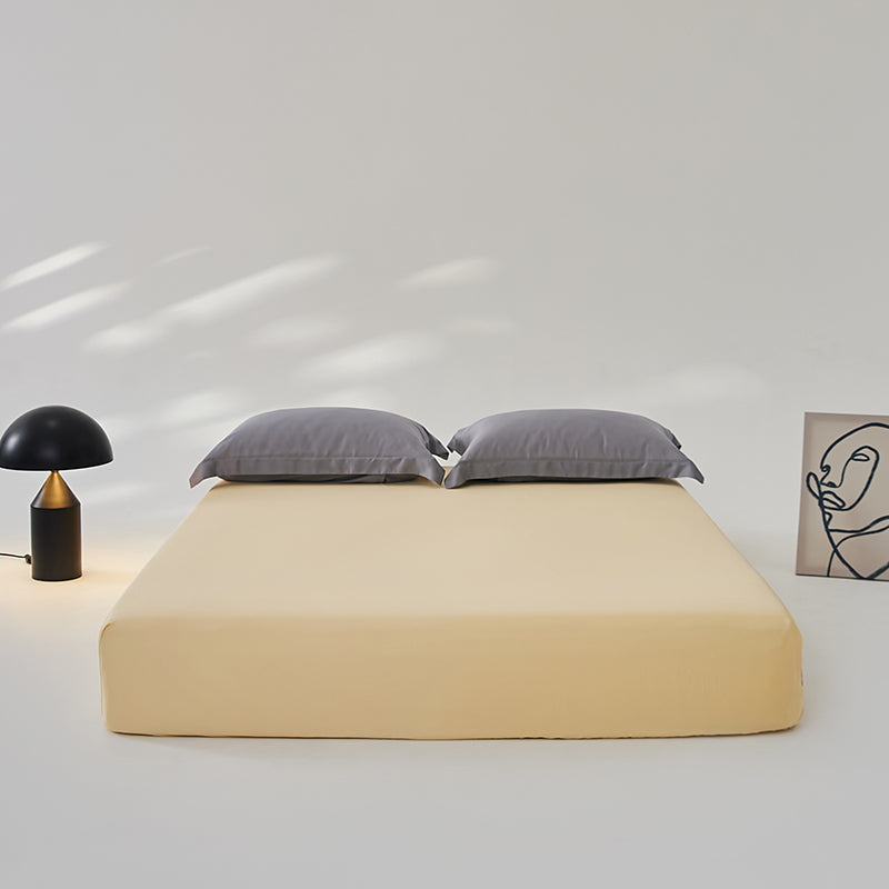 Single Bed Sheet Ice Silk Skin Friendly Pillowcase Soft Cooling Breathable Bed Linen Set