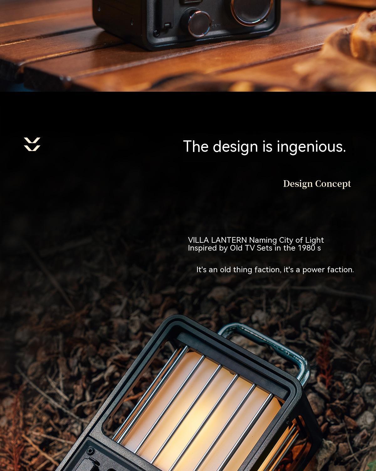 Retro Outdoor Camping Lamp LED Tent Light High Brightness Waterproof Ambient Campsite Lantern