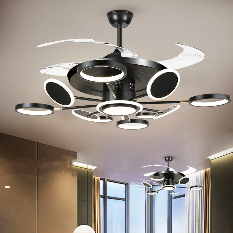 Nordic Ceiling Fan with LED Light – Remote Control Modern Ceiling Fan