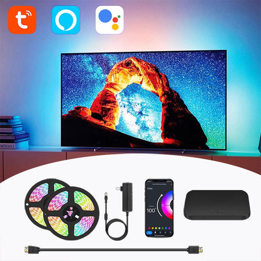 Smart Graffiti TV Atmosphere Projector Light – Curtain Background Ambient Room Lamp