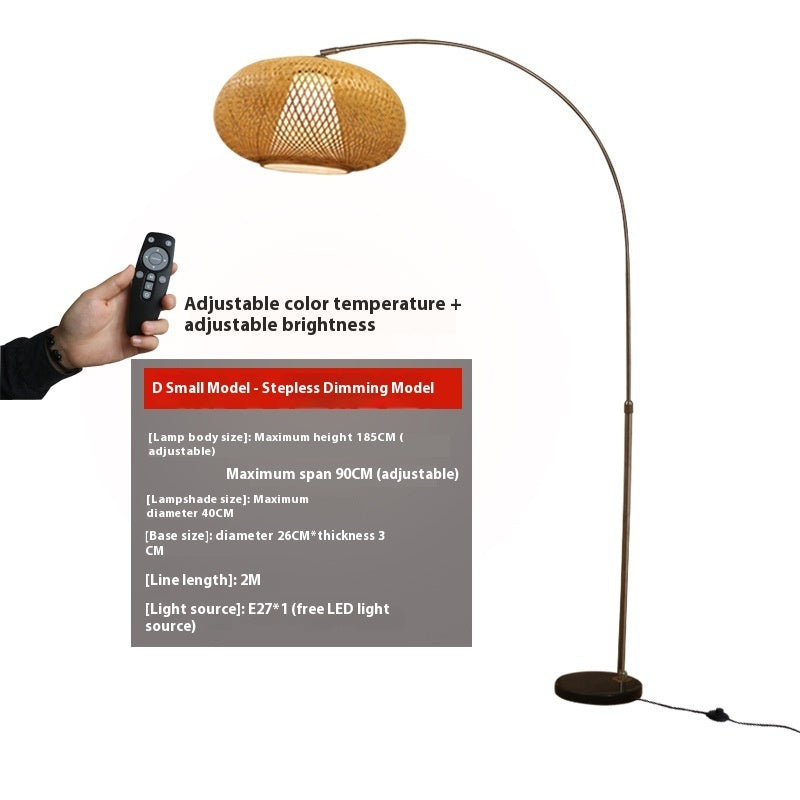Fishing Rod Floor Lamp with Button Switch for Living Room Decor