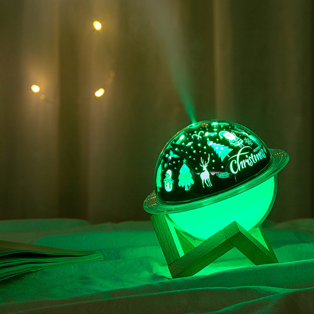 Rechargeable Bedroom Desktop Planet Light Air Purifier LED Aroma Diffuser Portable Night Lamp for Home Decor