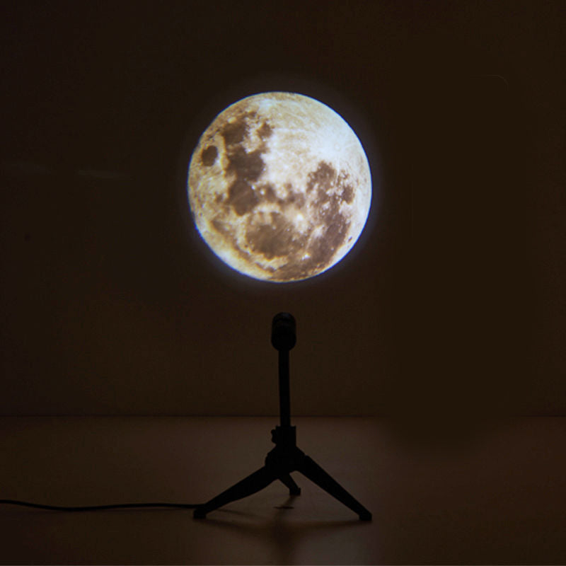 2 in 1 Star Projector Earth and Moon Projection Lamp 360° Rotating USB LED Night Light for Bedroom Decor