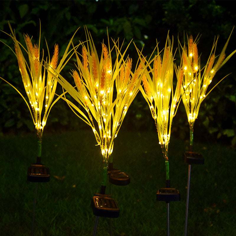 Solar Wheat Ear Garden Light Outdoor Decorative LED Lawn Lamp Simulation Landscape Lighting
