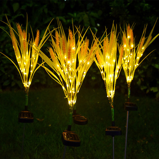 Solar Wheat Ear Garden Light Outdoor Decorative LED Lawn Lamp Simulation Landscape Lighting
