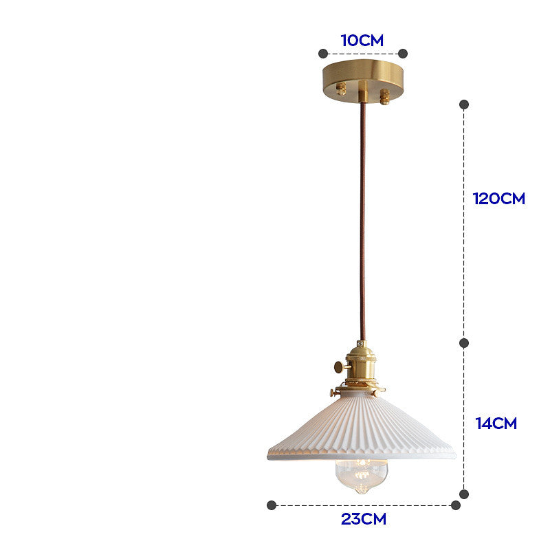 Nordic Japanese Porcelain Chandelier – Simple Creative Light-Transmitting Ceiling Lamp