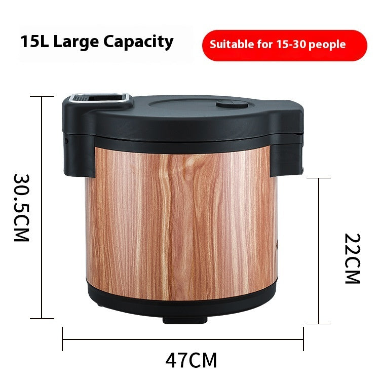 Commercial Insulated Heating Bucket – Thermostat Control Hot Water Container with Timer Function