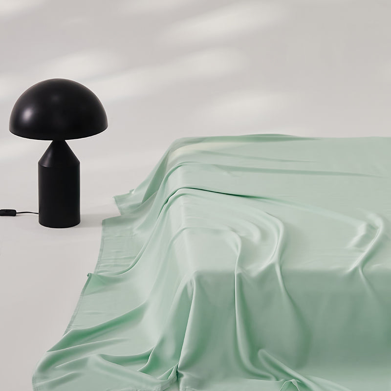 Single Bed Sheet Ice Silk Skin Friendly Pillowcase Soft Cooling Breathable Bed Linen Set
