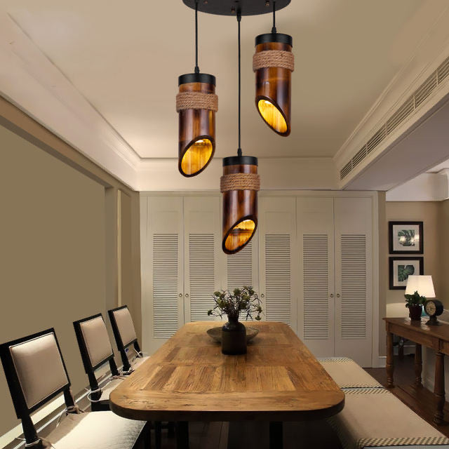 Retro Small Chandelier Nostalgic American Country Style Pendant Ceiling Light for Home Decor