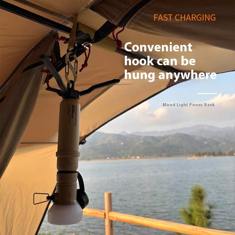 Outdoor Camping Atmosphere Lamp – Rechargeable LED Light for Wild Camping & Adventure