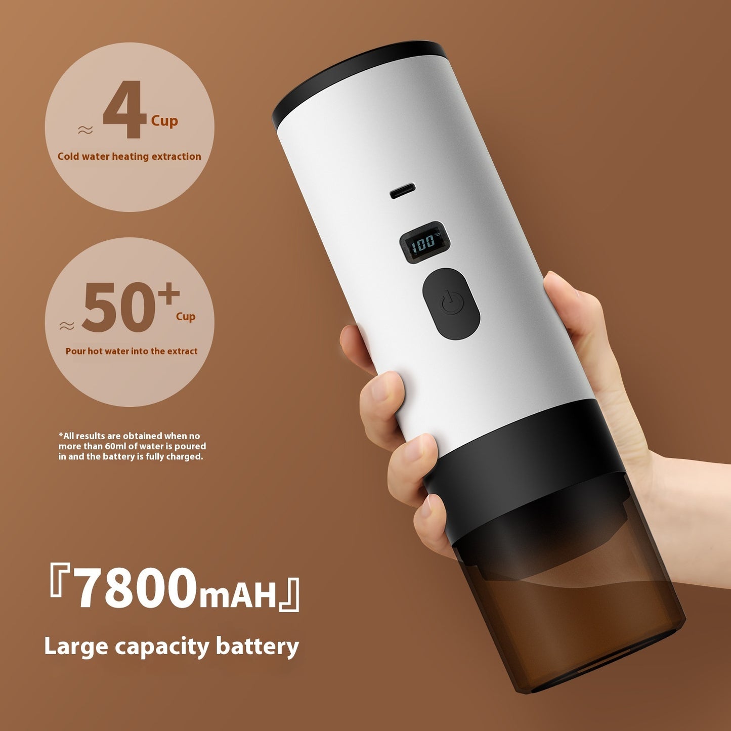 Portable Capsule Coffee Machine – Automatic Wireless Heating Espresso Maker for Travel