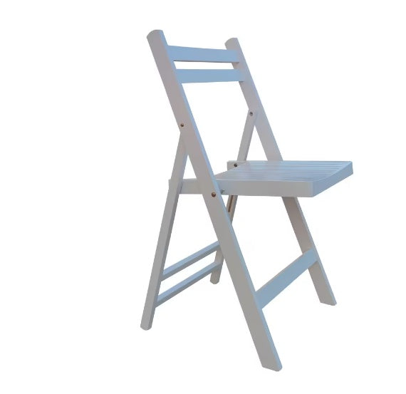 Slatted Wood Folding Chairs Portable Event Seating Wooden Chairs for Weddings Parties Outdoor Use